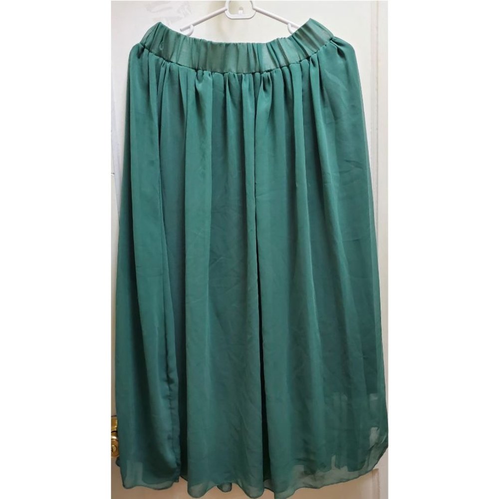 Skirt - Teal Midi Flowy
